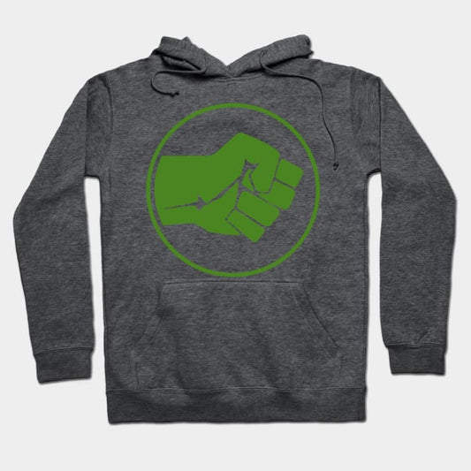 Green Smash Fist Hoodie