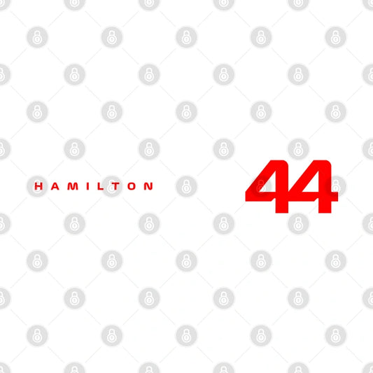 Lewis Hamilton 44 Red T-Shirt