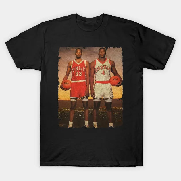 Stacey Augmon And Larry Johnson '1991' T-Shirt