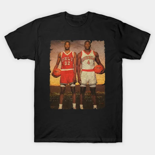 Stacey Augmon And Larry Johnson '1991' T-Shirt