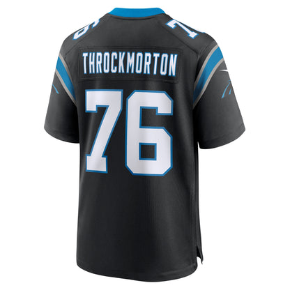 Calvin Throckmorton Carolina Panthers Team Game Jersey - ?Black