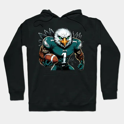 Philadelphia Eagles Bird Gang Football Number 1 Hoodie