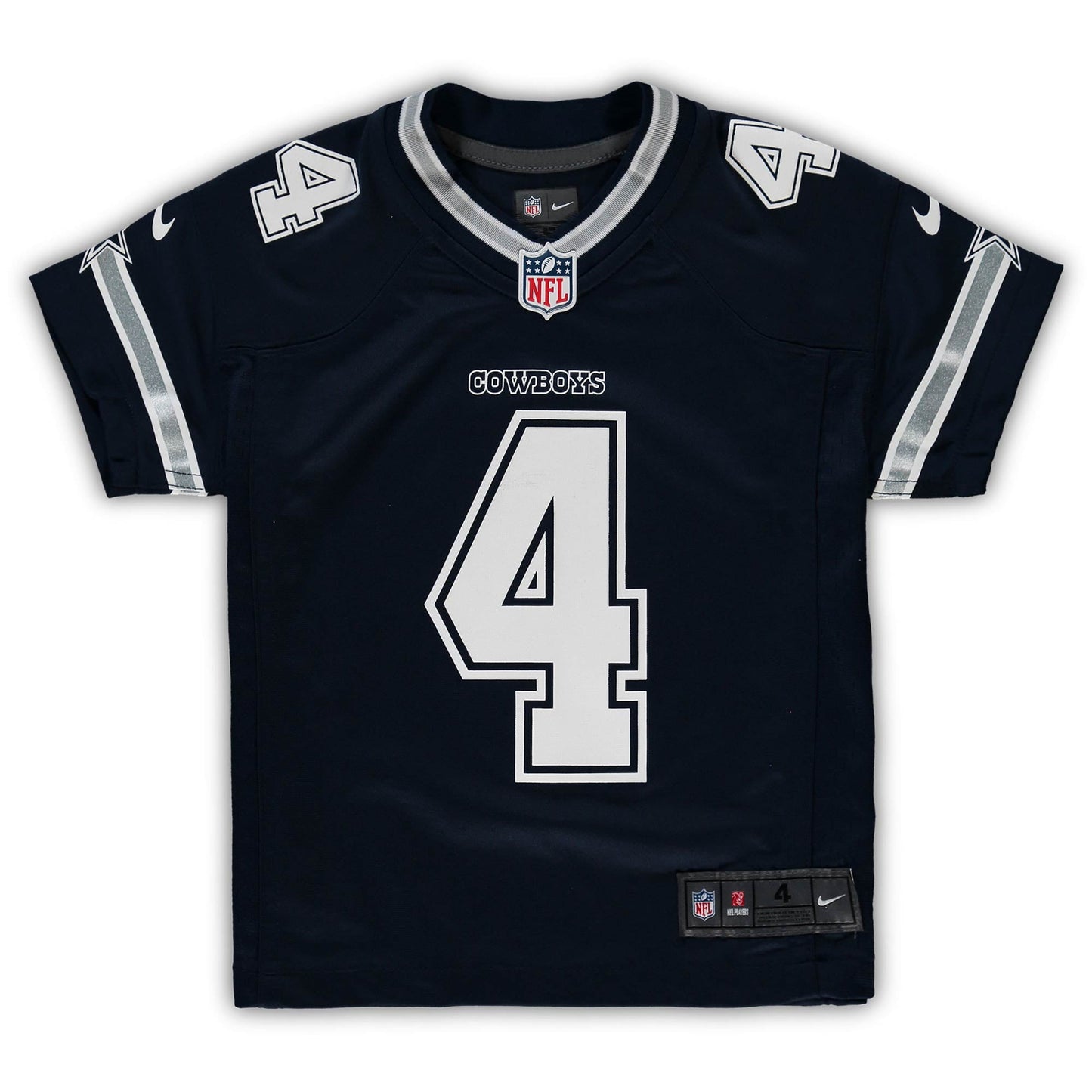 Preschool Dak Prescott Navy Dallas Cowboys Team Game Jersey