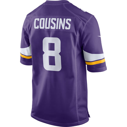 Kirk Cousins Minnesota Vikings Game Jersey - Purple