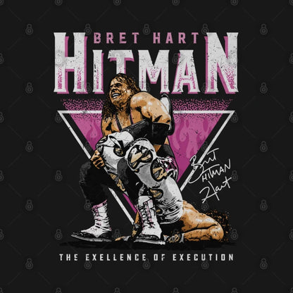 Bret Hart Sharpshooter Triangle T-Shirt