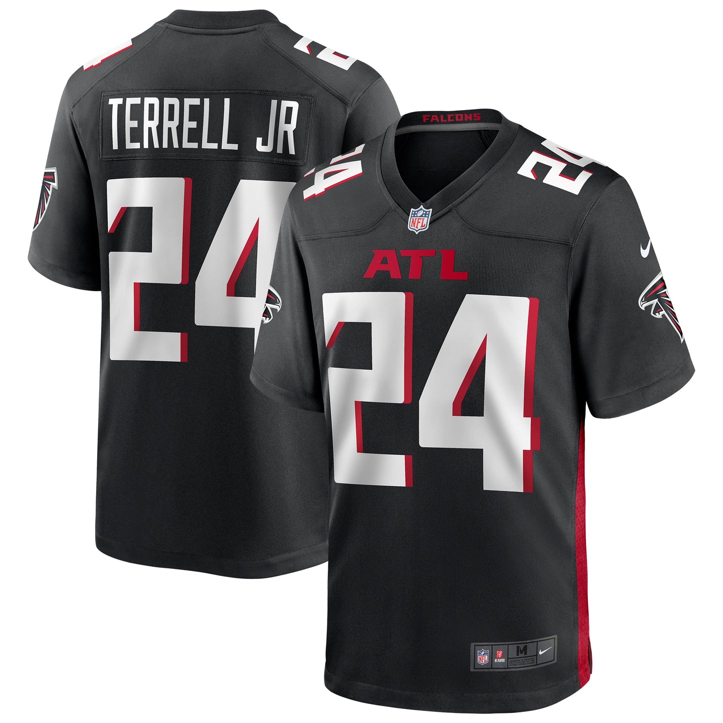A.J. Terrell Jr. Atlanta Falcons Player Game Jersey - Black