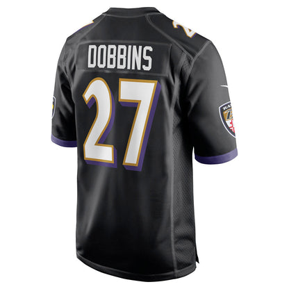 Men's Baltimore Ravens J.K. Dobbins Game Jersey Black