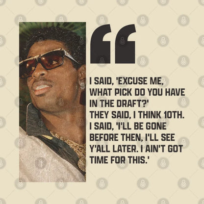 Deion Sanders Quotes T-Shirt