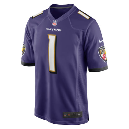Number 1 Dad Baltimore Ravens Game Jersey - Purple