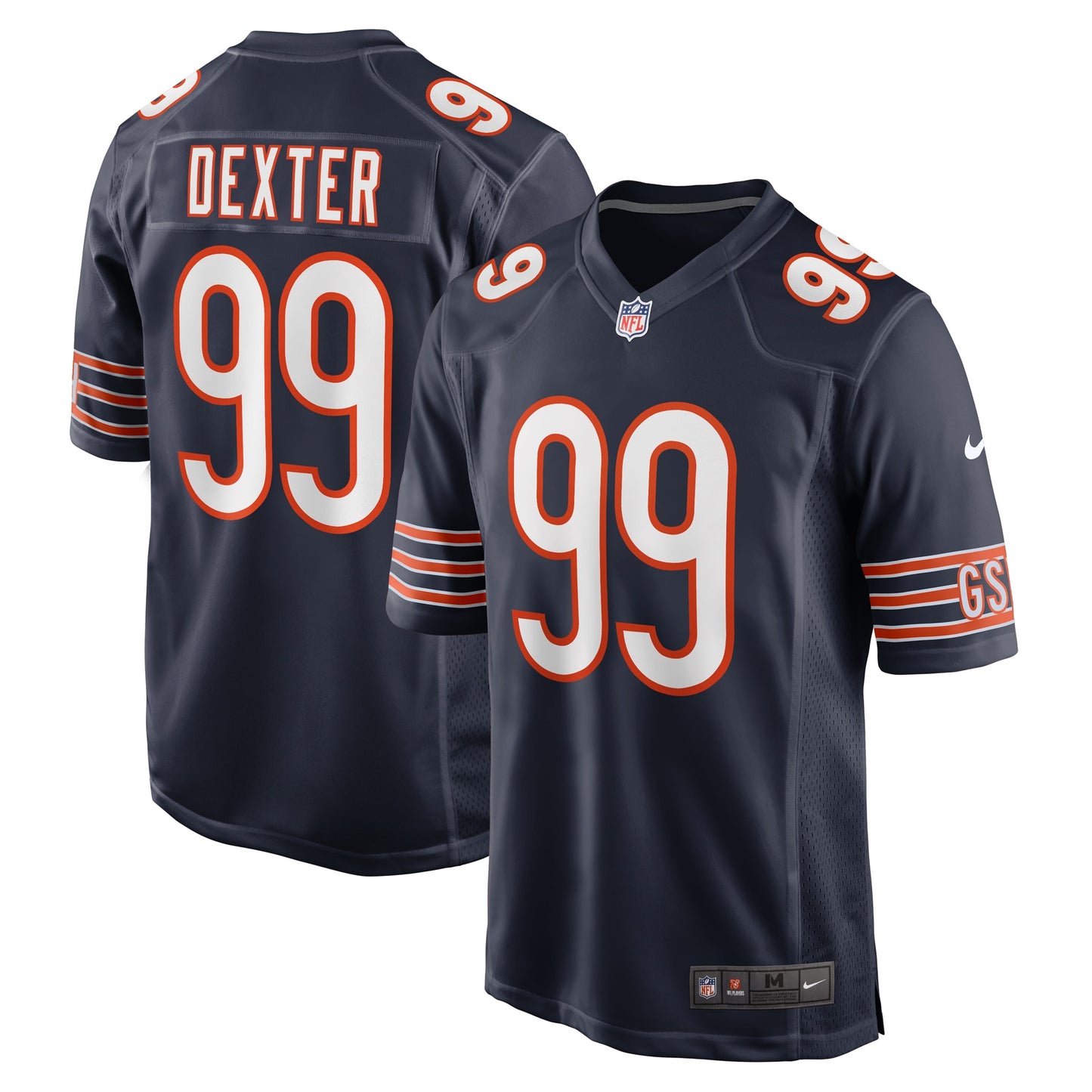 Gervon Dexter Sr Chicago Bears Team Game Jersey - ?Navy