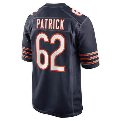 Lucas Patrick Chicago Bears Game Jersey - Navy