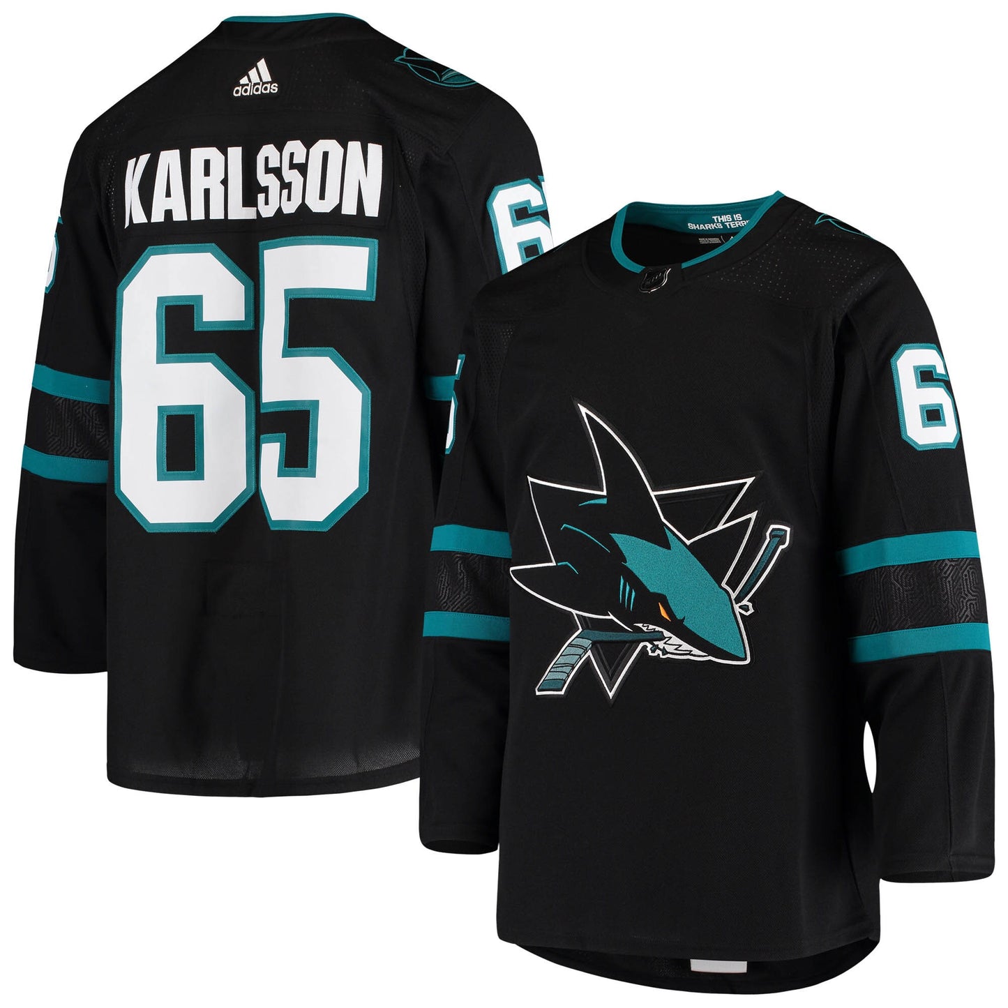 Erik Karlsson San Jose Sharks Alternate Authentic Jersey - Black