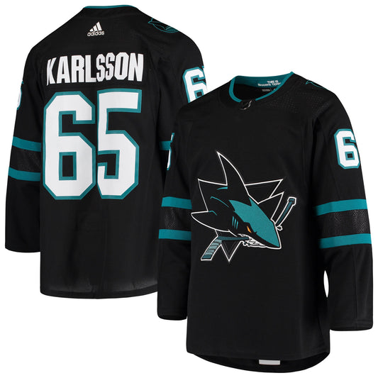 Erik Karlsson San Jose Sharks Alternate Authentic Jersey - Black