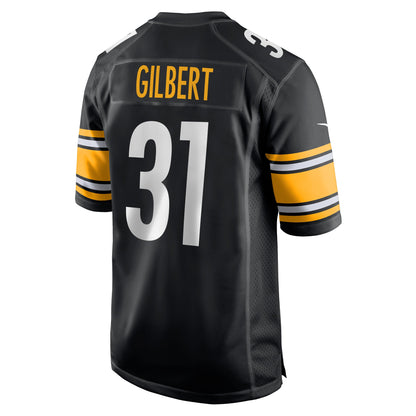 Mark Gilbert Pittsburgh Steelers Game Player Jersey - Black