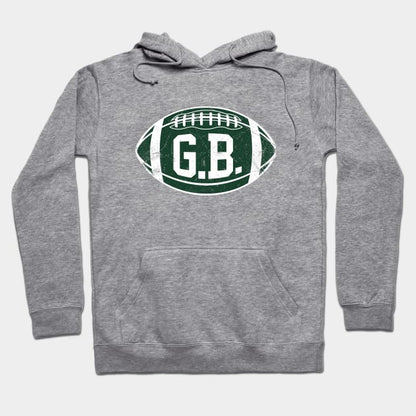 Gb Retro Football - Yellow Hoodie