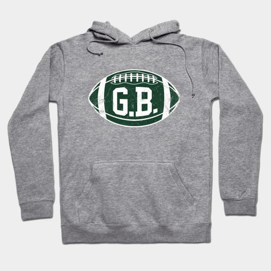 Gb Retro Football - Yellow Hoodie