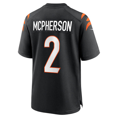 Men's Cincinnati Bengals Evan McPherson Game Jersey Black