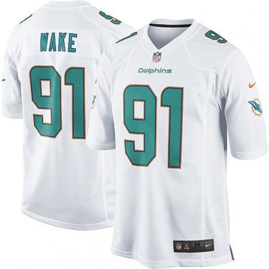 Men's Miami Dolphins Cameron Wake Game Jersey White