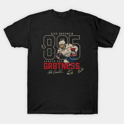 Alex Ovechkin #8 895 Career Goals Hockey Cartoon -Khao803 T-Shirt