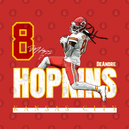 Kansas City Deandre Hopkins #8 Football Cartoon Ktdh001 Hoodie