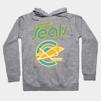 Retro Defunct California Golden Seals Ice Hockey Hoodie