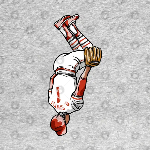 Ozzie Smith Flip Celebration Cartoon T-Shirt