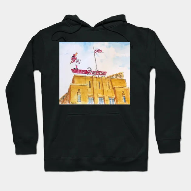 Old Municipal Stadium - Cleveland Indians Hoodie