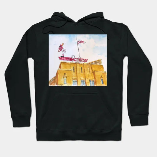 Old Municipal Stadium - Cleveland Indians Hoodie