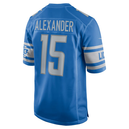 Maurice Alexander Detroit Lions Player Game Jersey - Blue
