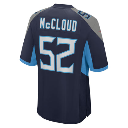Zach McCloud Tennessee Titans Home Game Player Jersey - Navy