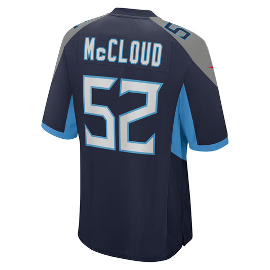 Zach McCloud Tennessee Titans Home Game Player Jersey - Navy