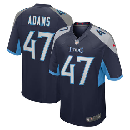Andrew Adams Tennessee Titans Home Game Player Jersey - Navy