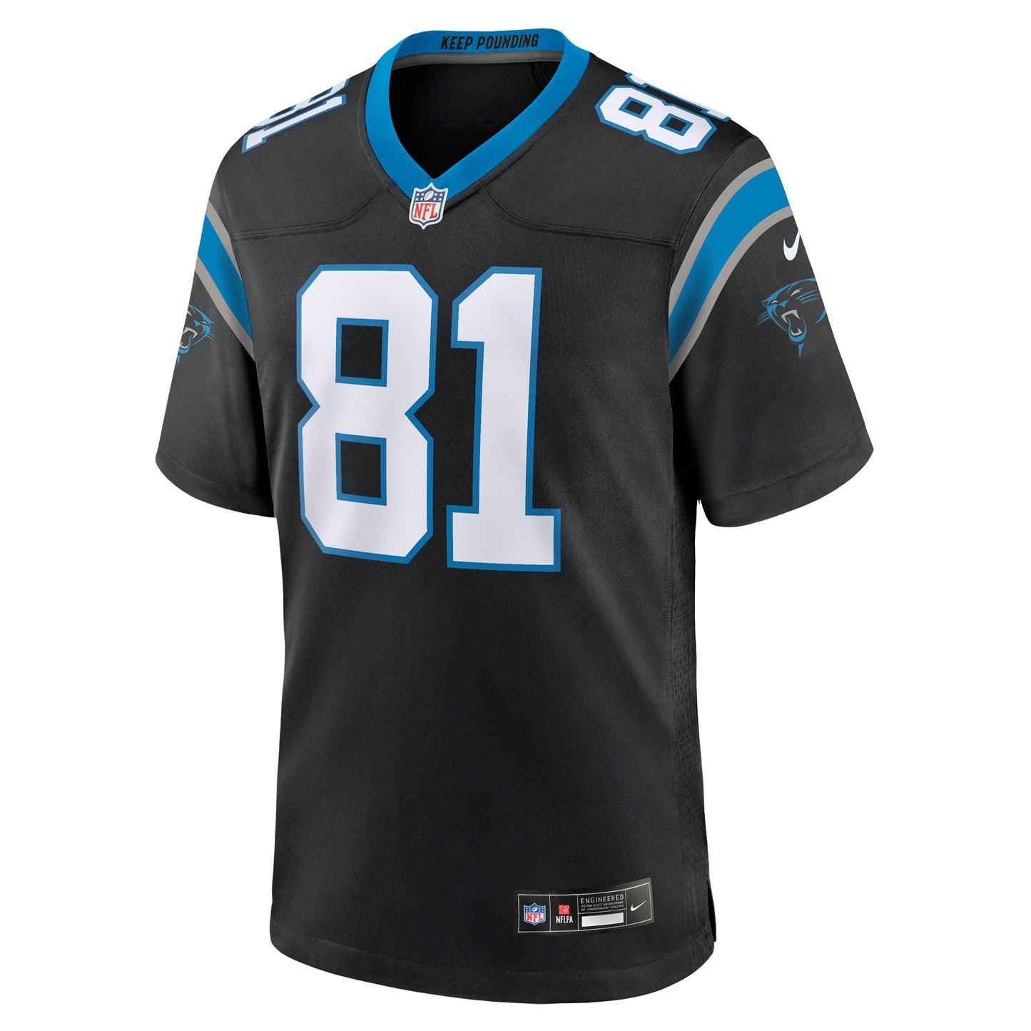 Hayden Hurst Carolina Panthers Team Game Jersey - Black