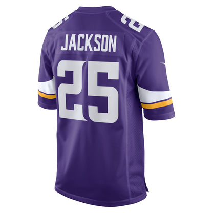 Theo Jackson Minnesota Vikings Home Game Player Jersey - Purple