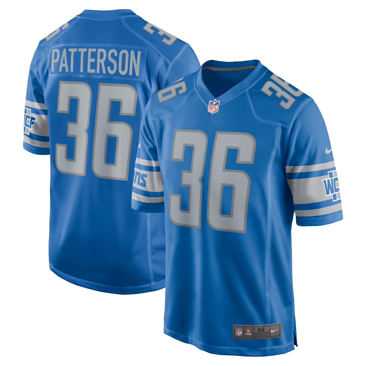 Riley Patterson Detroit Lions Team Game Jersey - Blue