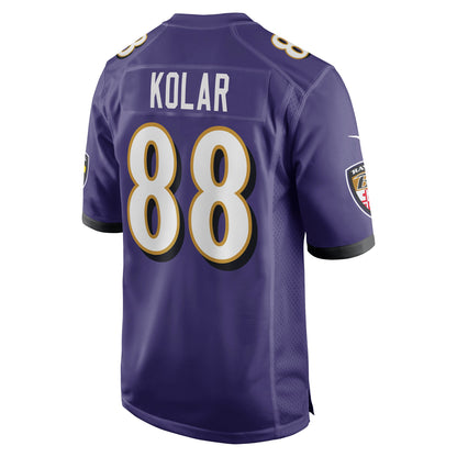 Charlie Kolar Baltimore Ravens Player Game Jersey - Purple