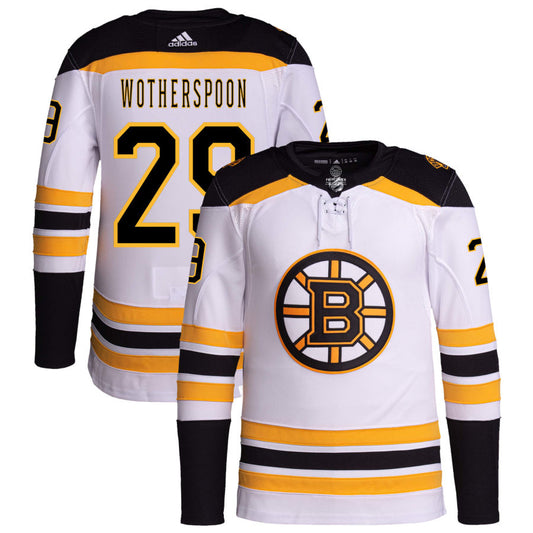Parker Wotherspoon Boston Bruins Away Primegreen Authentic Pro Jersey - White