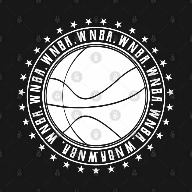 Wnba || Circle White | Logo Type || V7 Hoodie