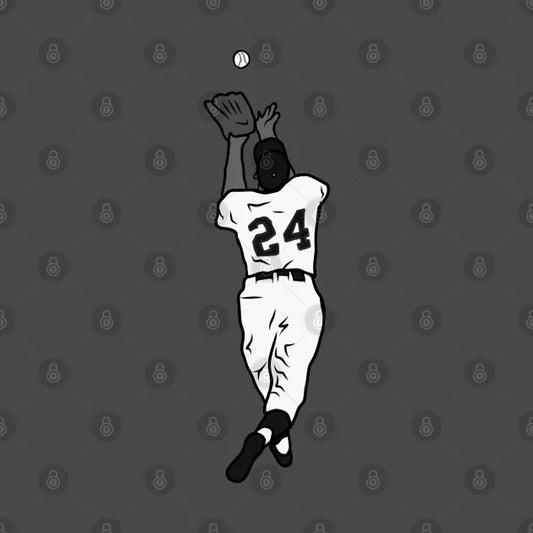 Willie Mays The Catch (Black And White) T-Shirt