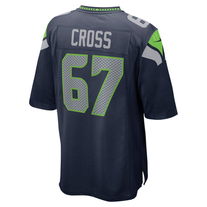 Charles Cross Seattle Seahawks Player Game Jersey - Navy