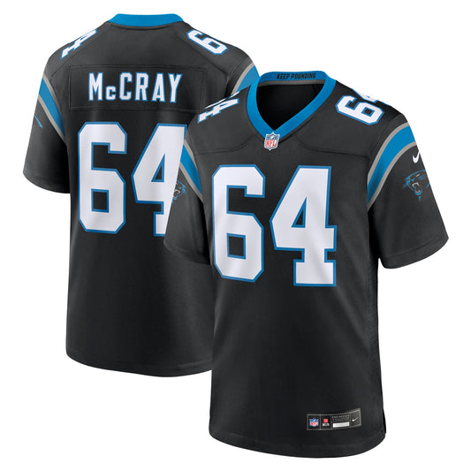 Justin McCray Carolina Panthers Team Game Jersey - Black