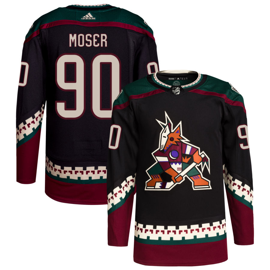 J.J. Moser Arizona Coyotes Home Primegreen Authentic Pro Jersey - Black