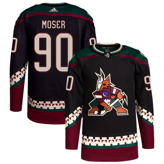J.J. Moser Arizona Coyotes Home Primegreen Authentic Pro Jersey - Black