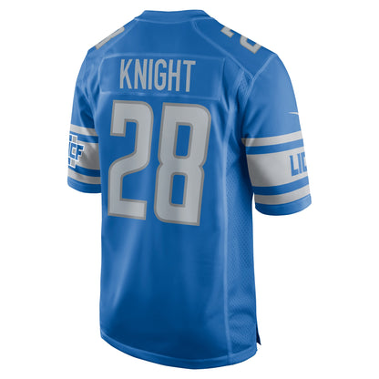 Zonovan Knight Detroit Lions Team Game Jersey - ?Blue