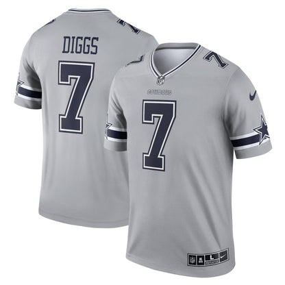 Trevon Diggs Dallas Cowboys Inverted Legend Jersey - Gray