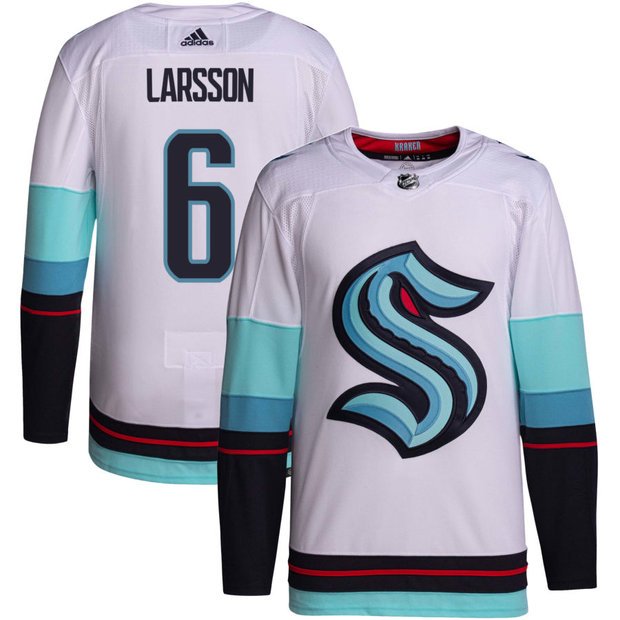 Adam Larsson Seattle Kraken Away Primegreen Authentic Jersey - White
