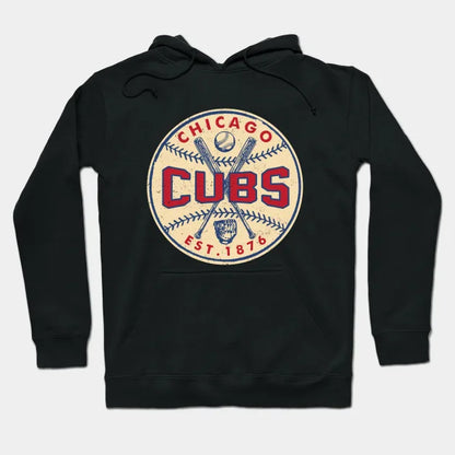 Vintage Cubs 1 By Buck Tee Hoodie