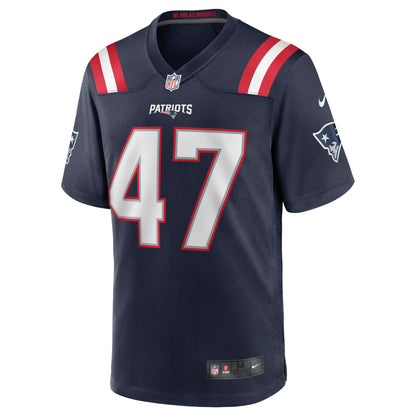 Jakob Johnson New England Patriots Game Jersey - Navy