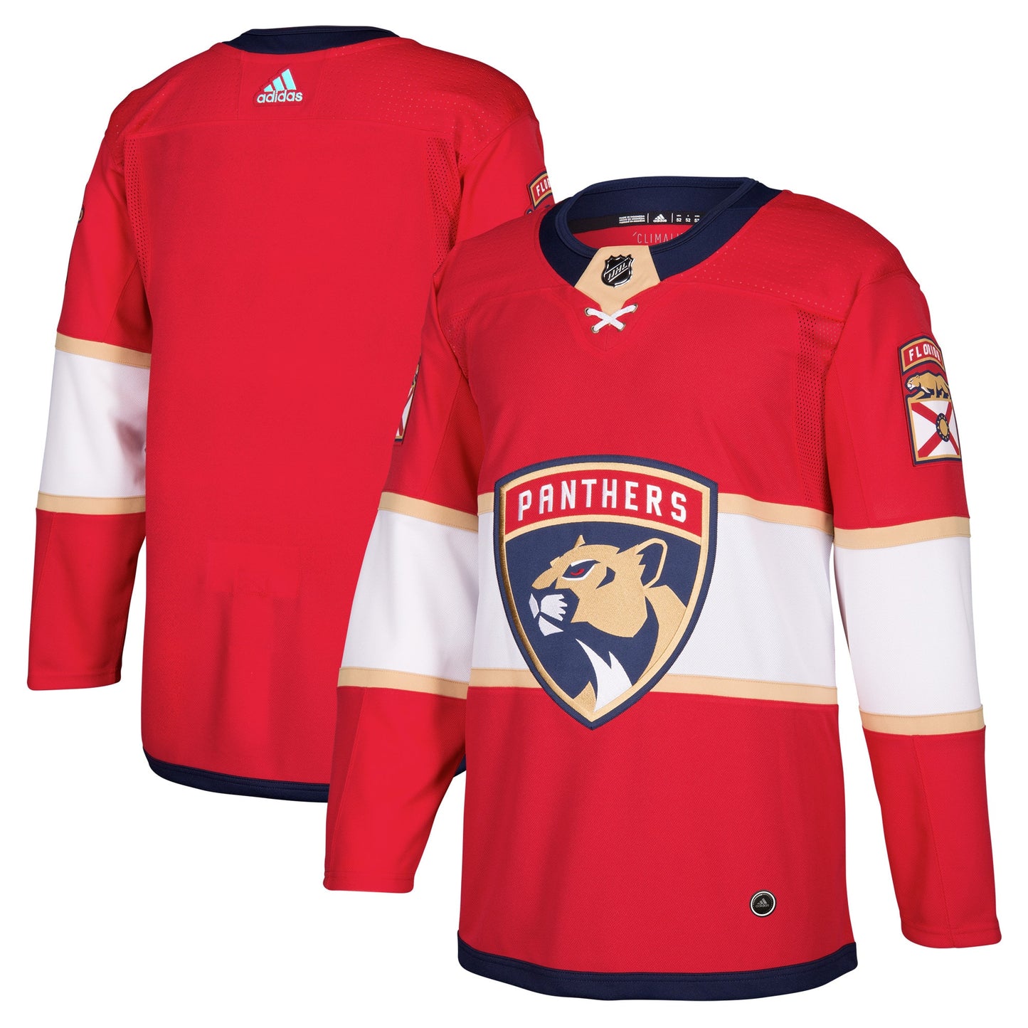 Florida Panthers Home Authentic Blank Jersey - Red