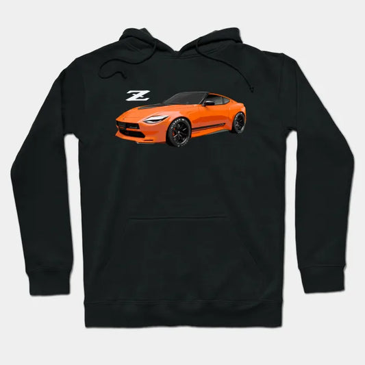 Nissan Z Car Z35 Fairlady Proto 400 Z Orange Hoodie